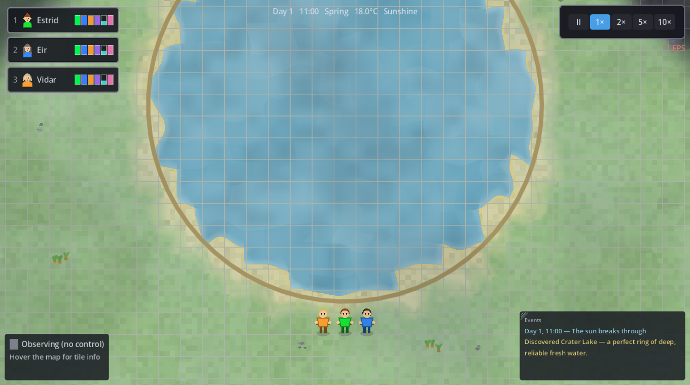 A crater lake landmark