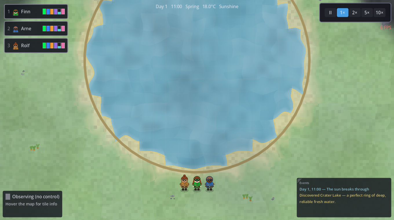 A crater lake landmark