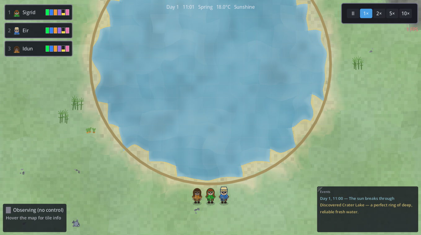 A crater lake landmark