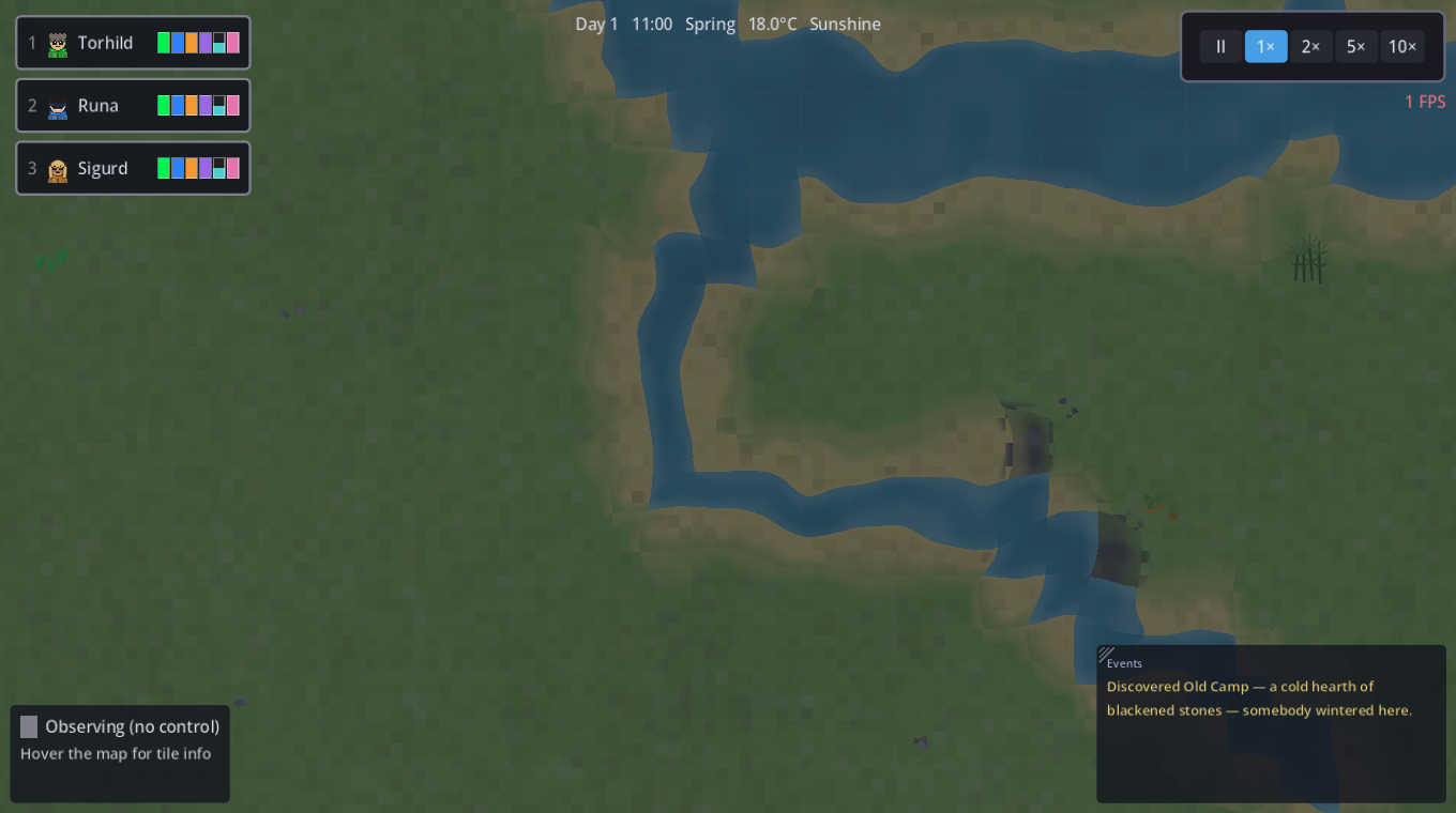 A trunk river cutting to the sea