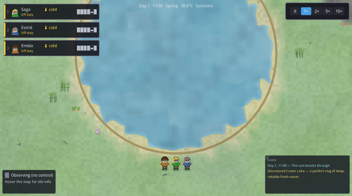 A crater lake landmark