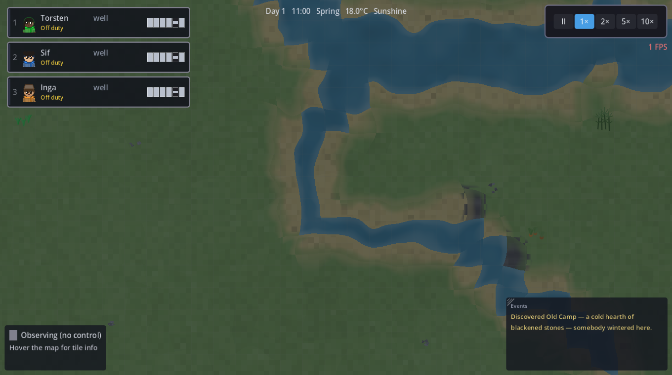 A trunk river cutting to the sea