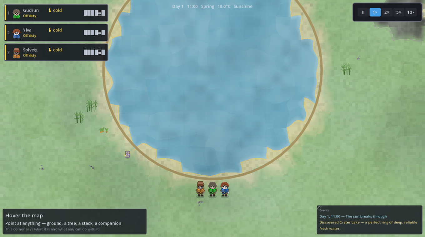 A crater lake landmark