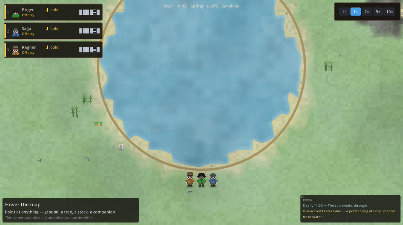 A crater lake landmark