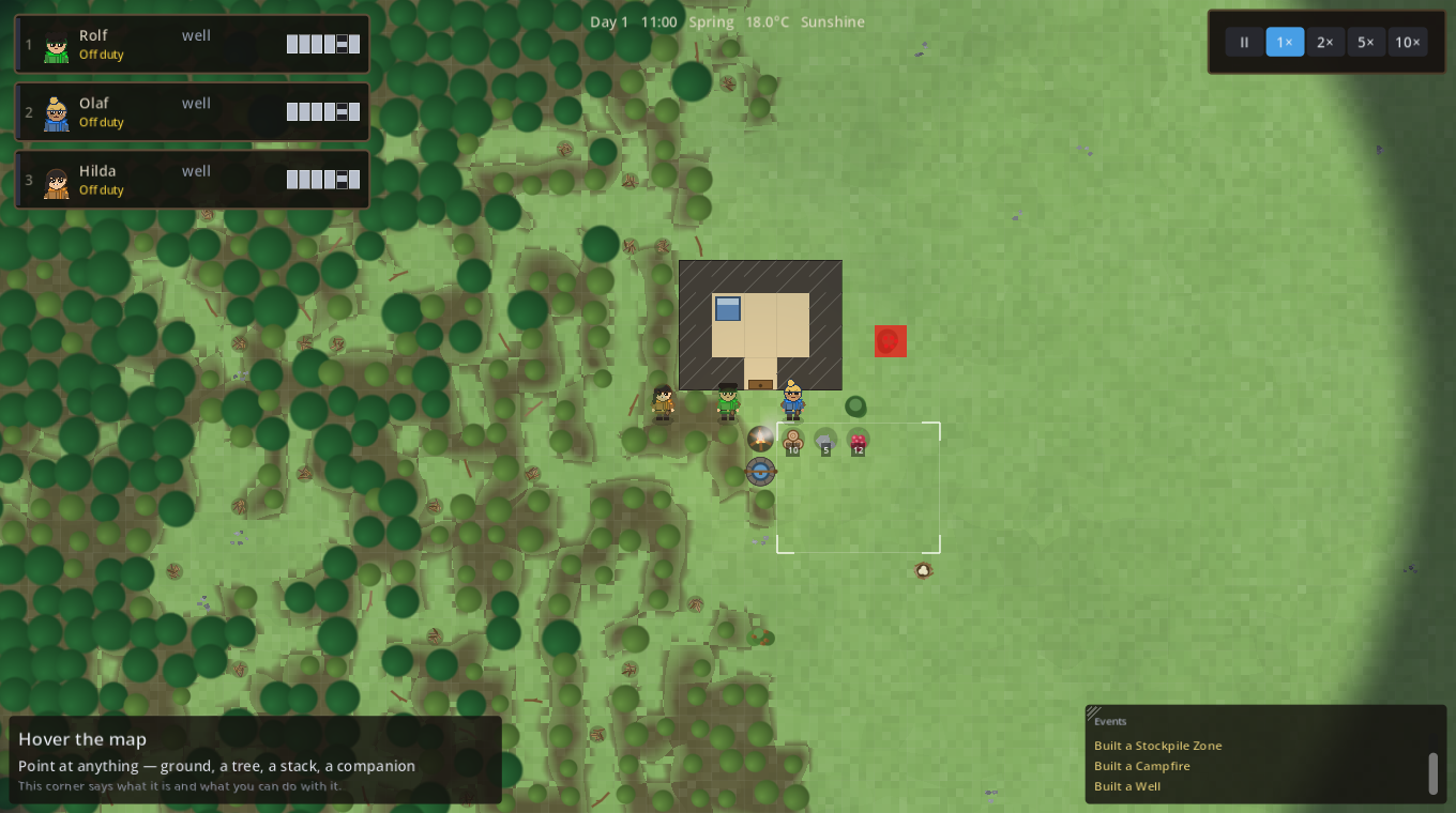 Foraging wear across a settlement's walking circle