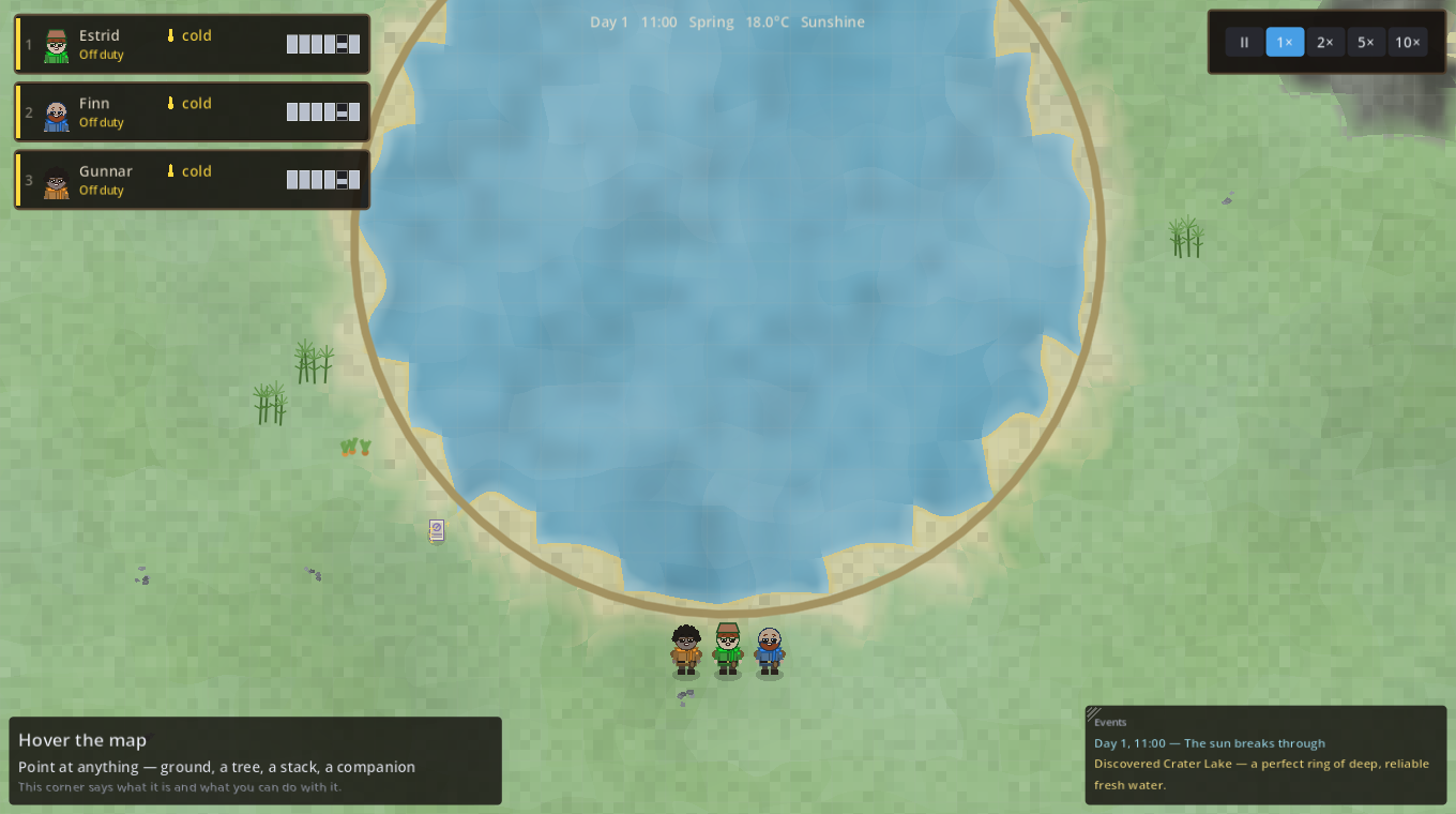 A crater lake landmark