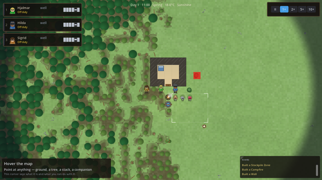 Foraging wear across a settlement's walking circle