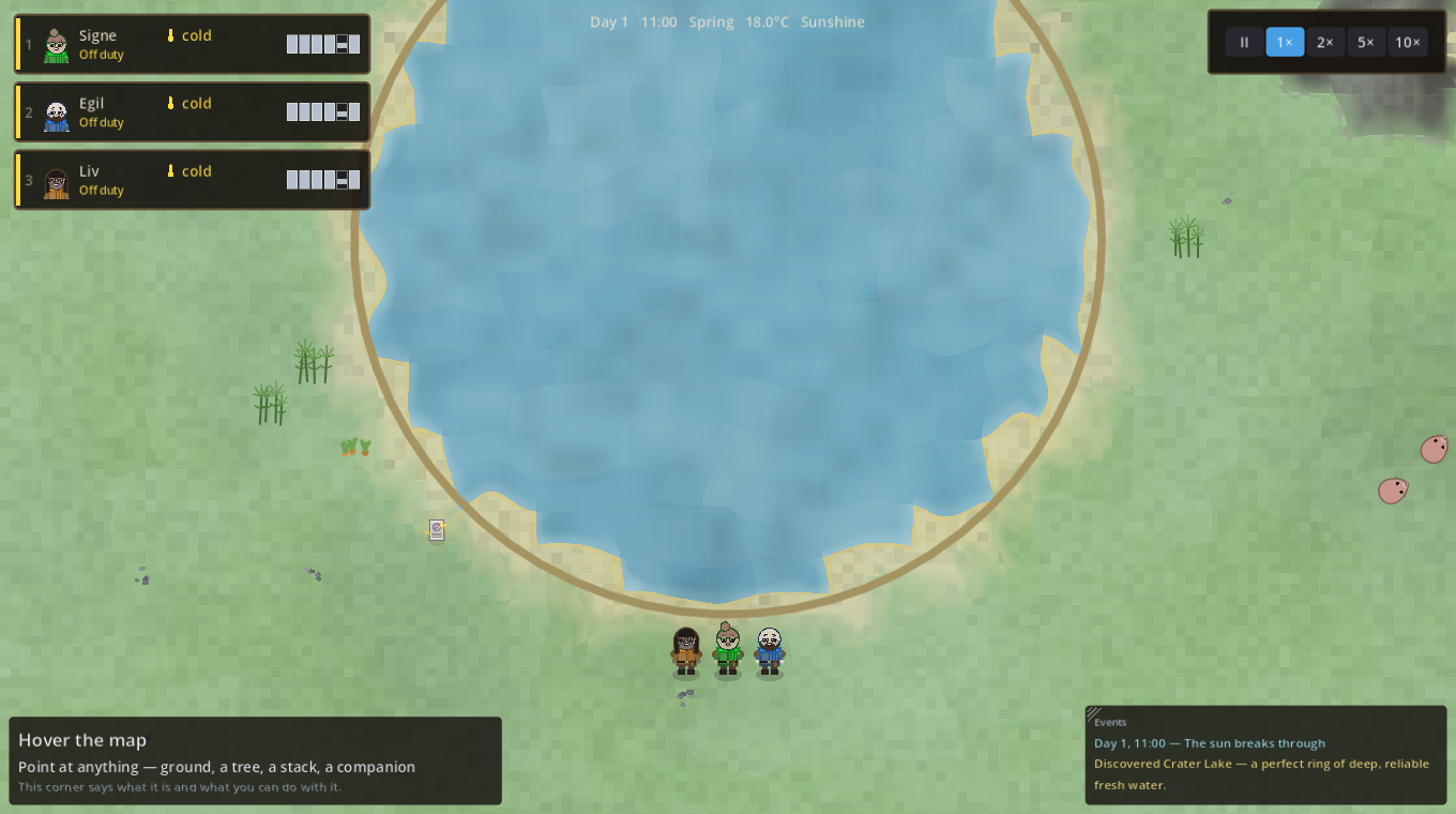 A crater lake landmark