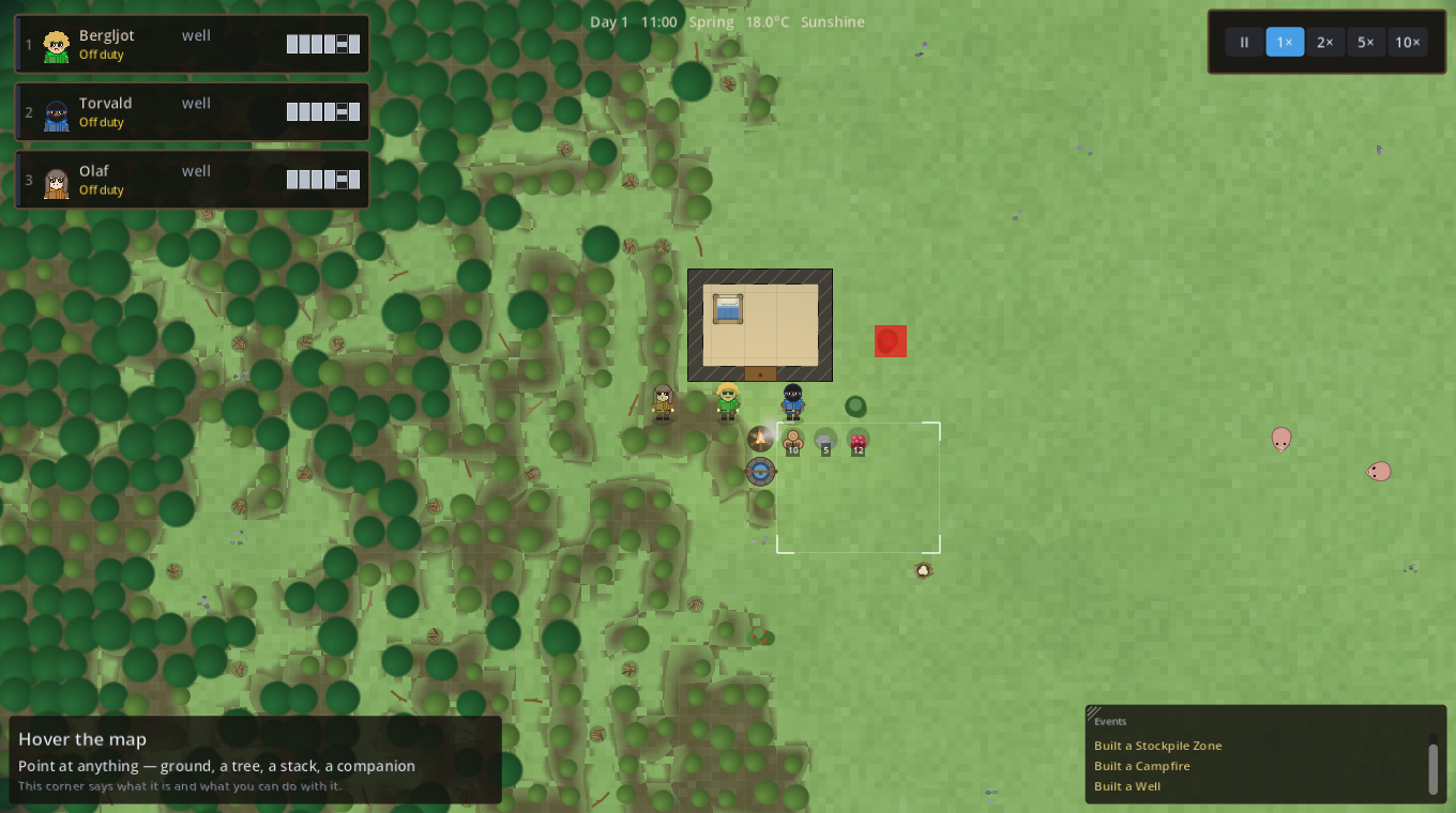 Foraging wear across a settlement's walking circle