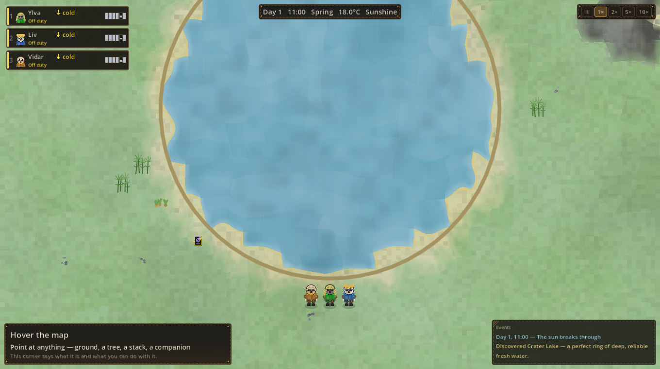 A crater lake landmark
