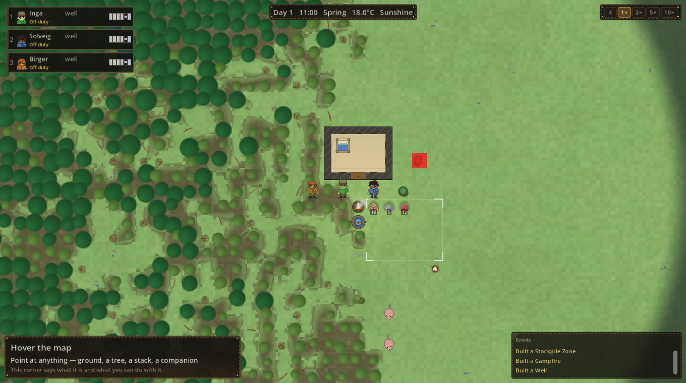 Foraging wear across a settlement's walking circle