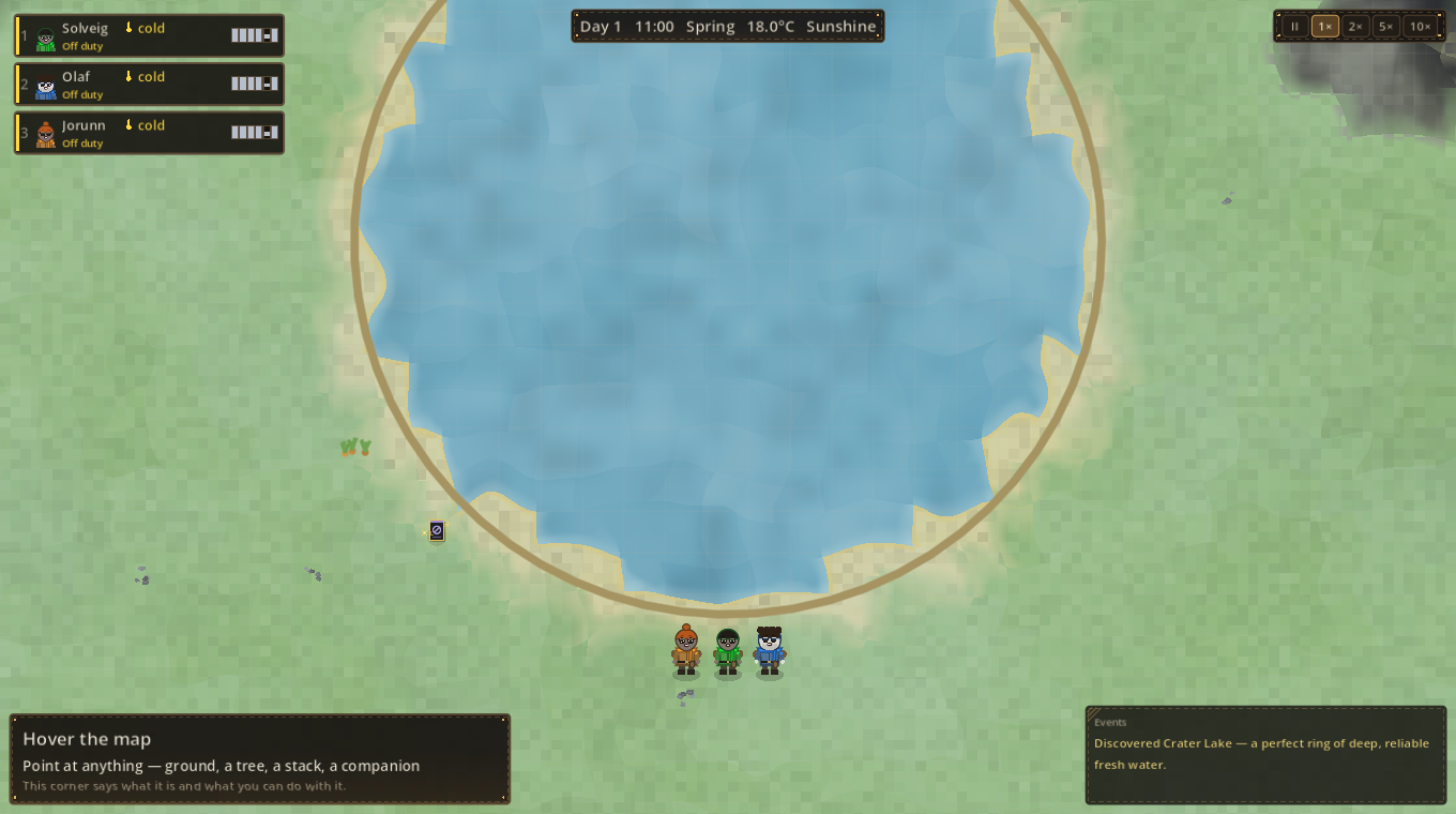 A crater lake landmark