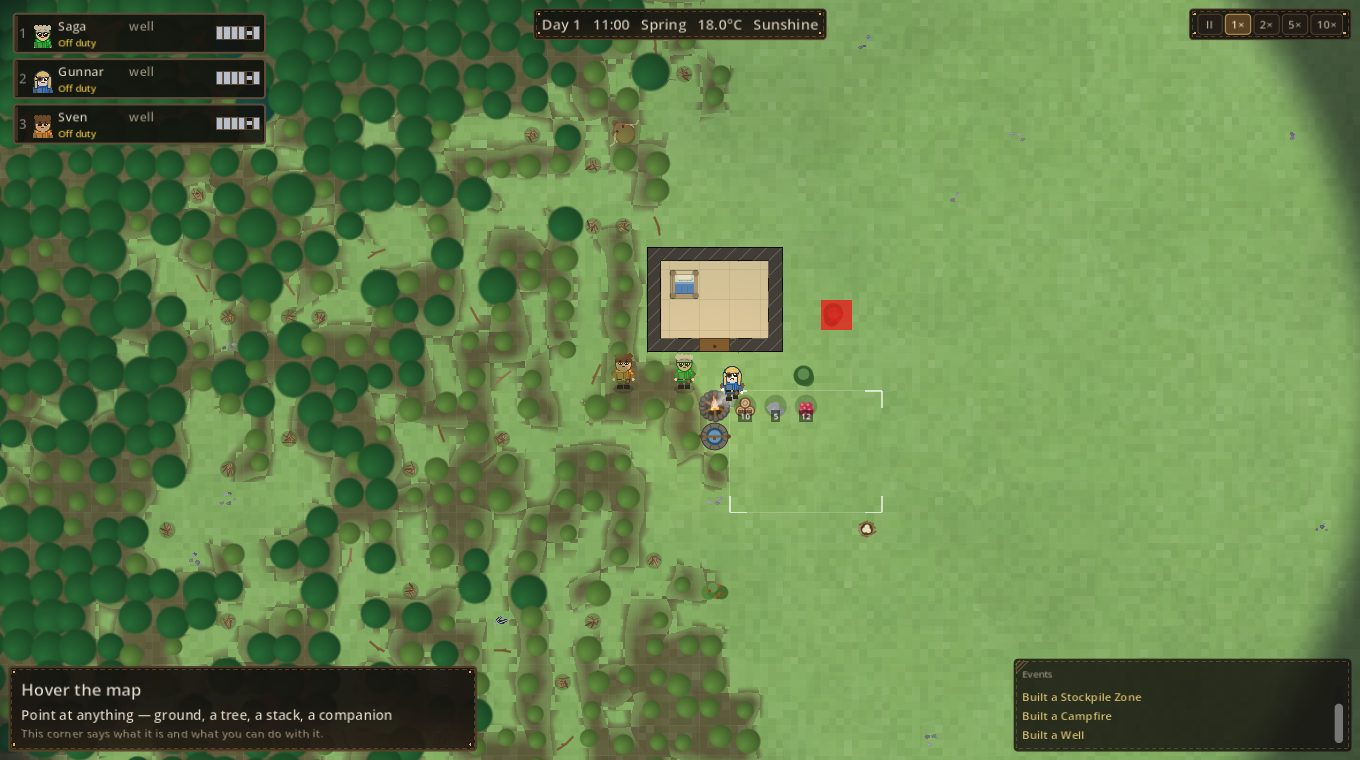 Foraging wear across a settlement's walking circle
