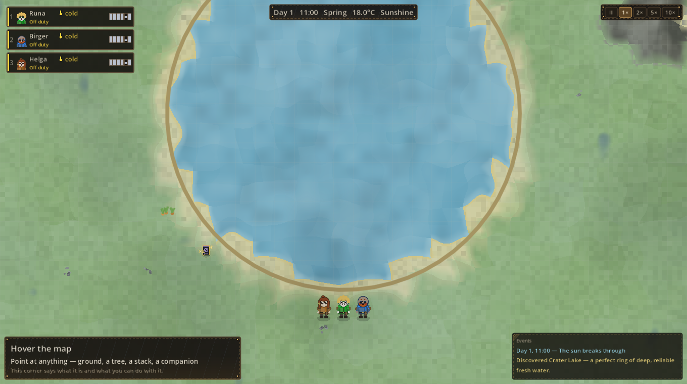A crater lake landmark
