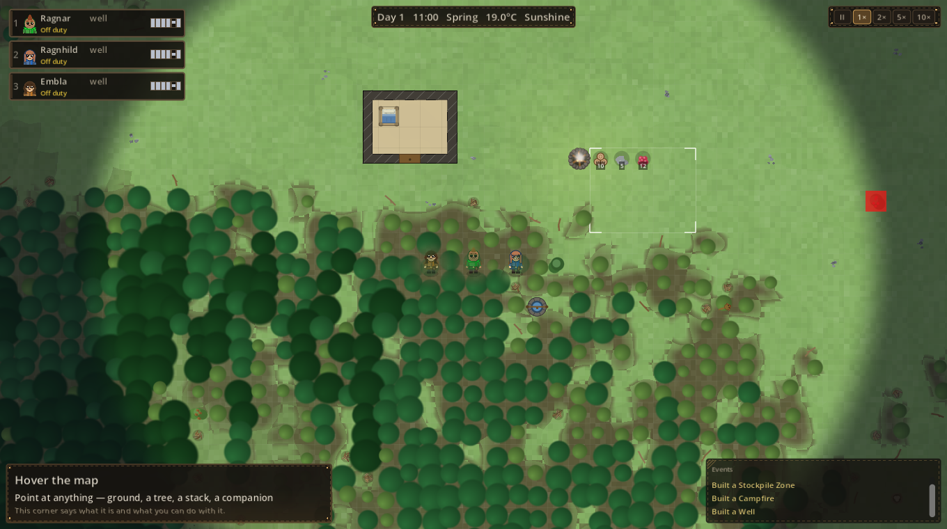 Foraging wear across a settlement's walking circle