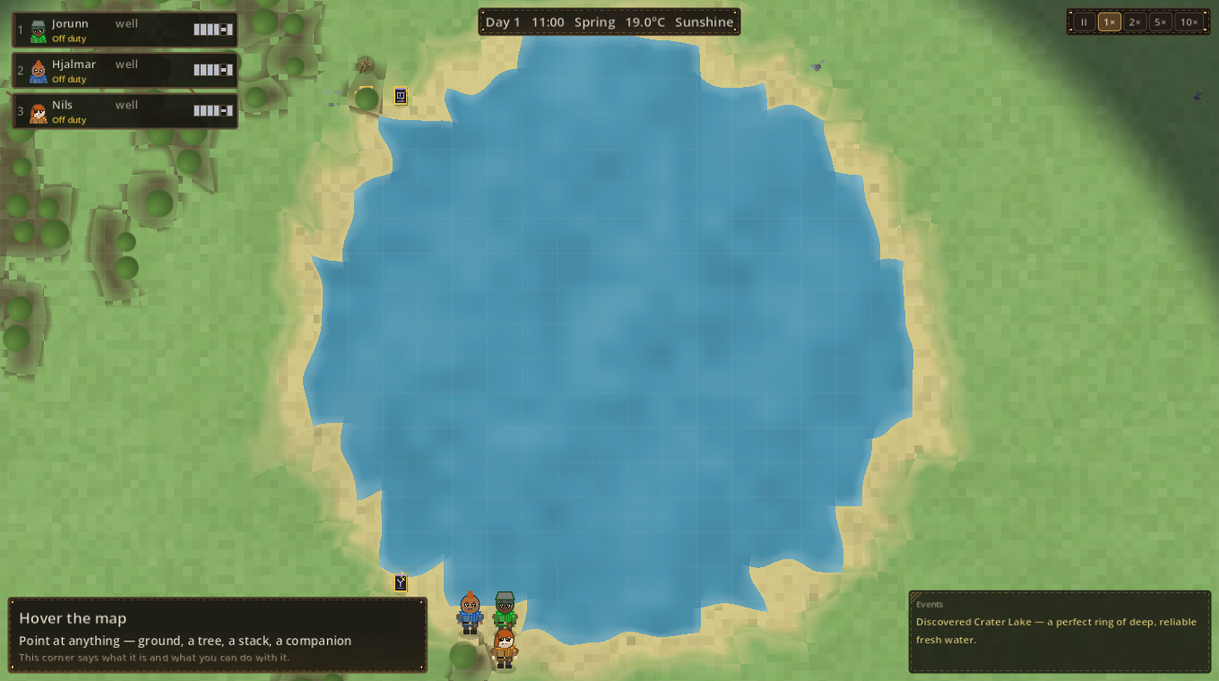 A crater lake landmark