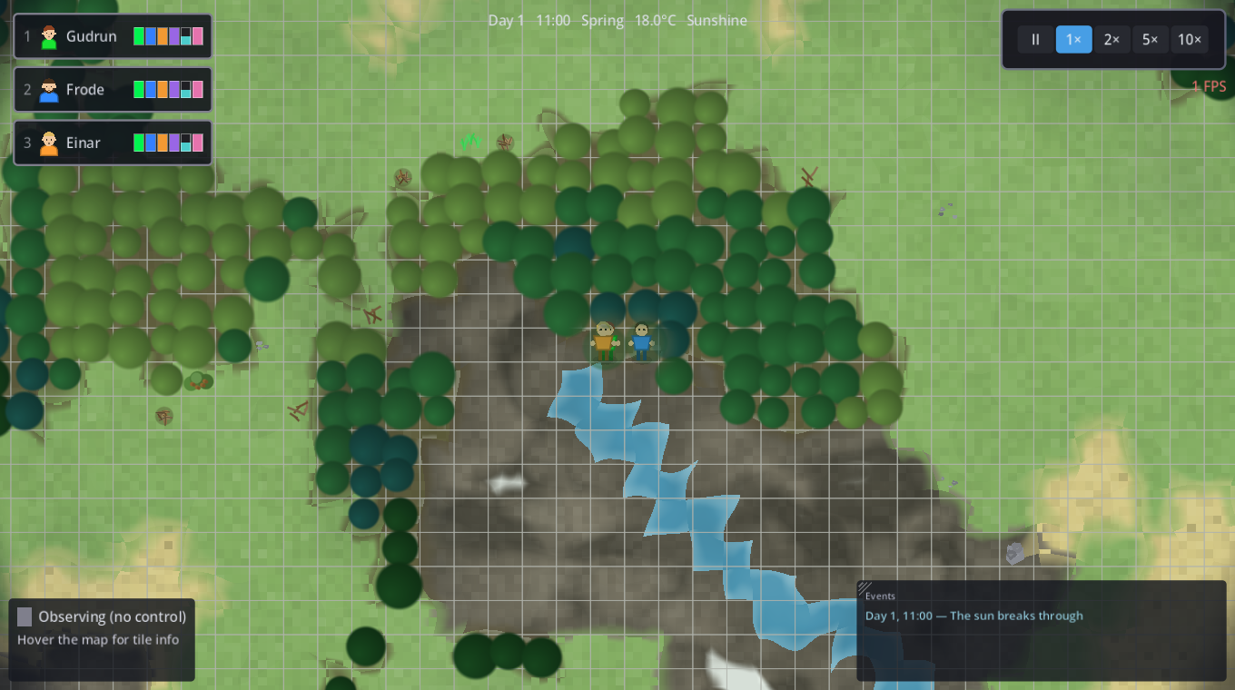 A river from the central mountain