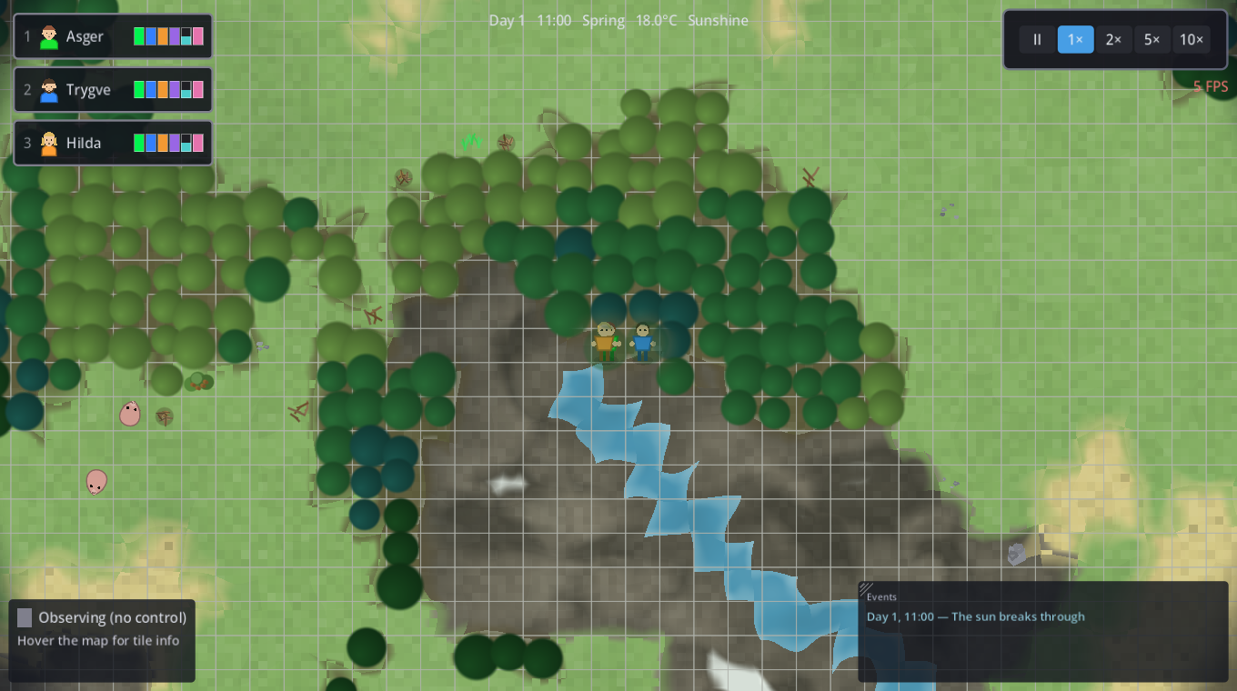 A river from the central mountain