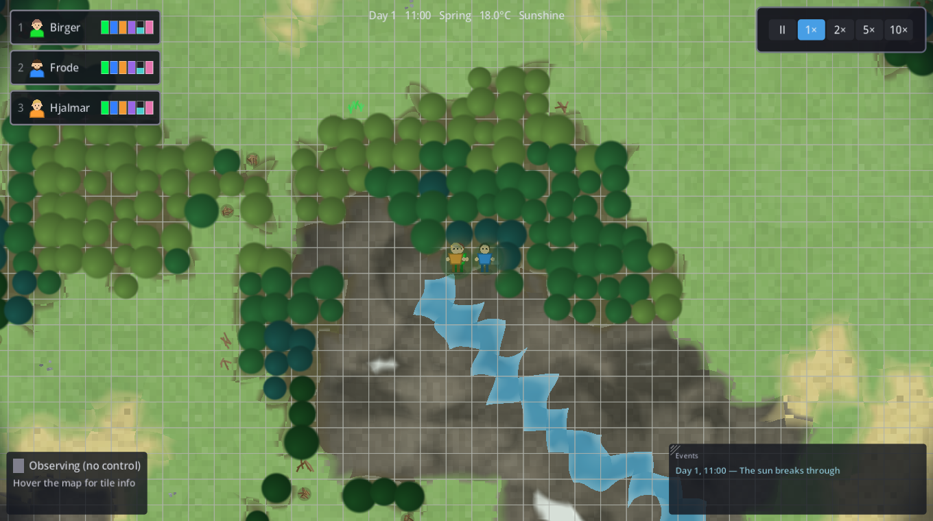 A river from the central mountain