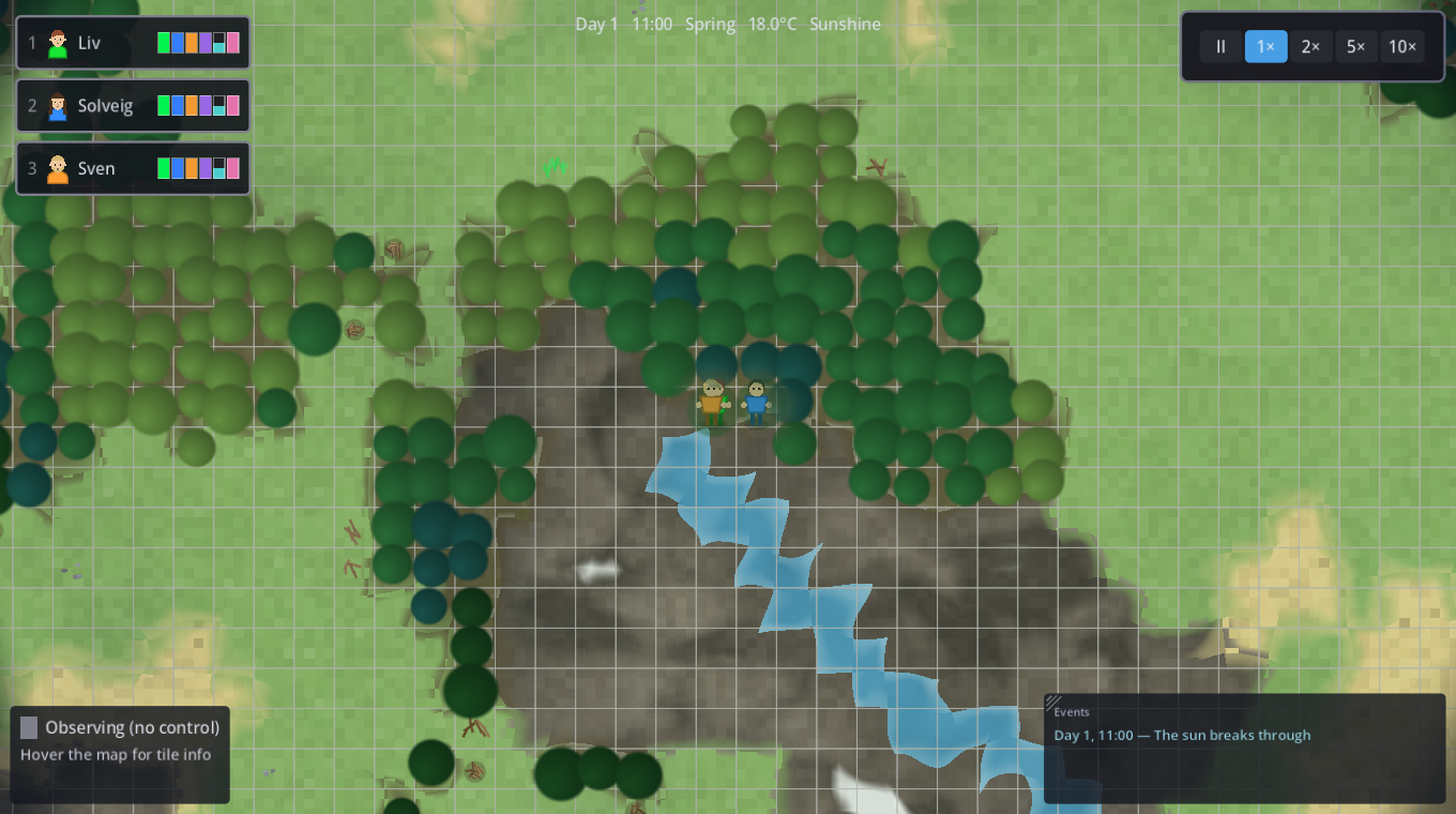 A river from the central mountain