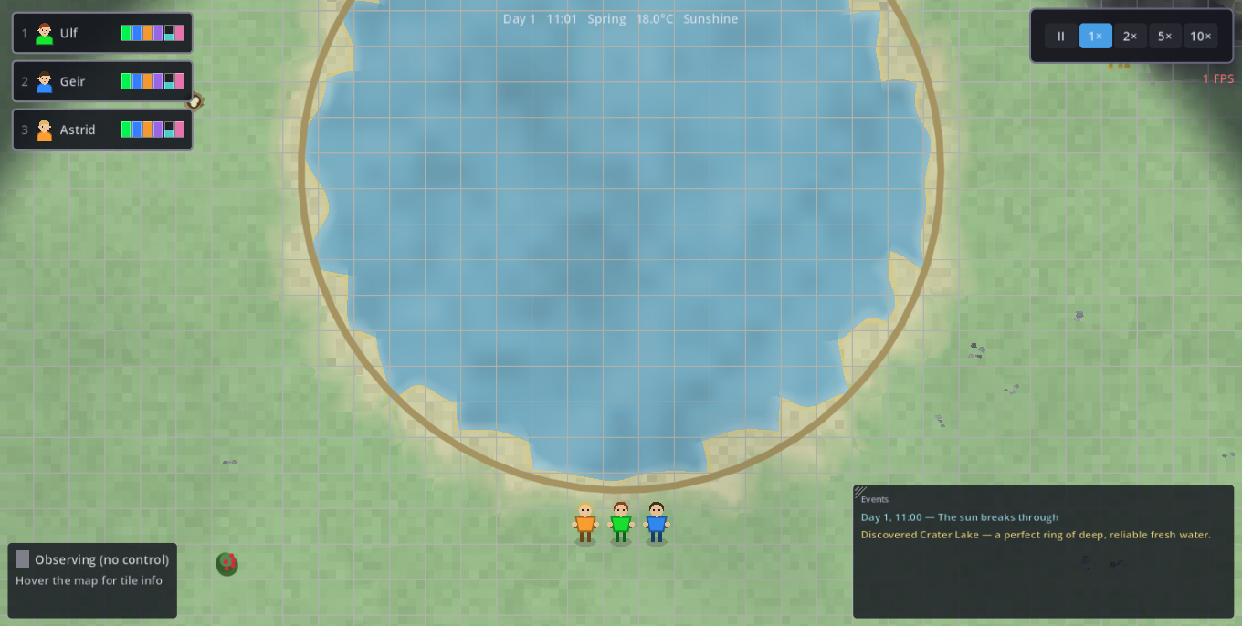 A crater lake landmark